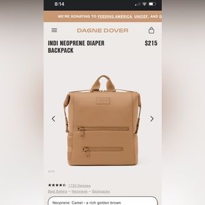 Dagne Dover Indi Neoprene Diaper Backpack
